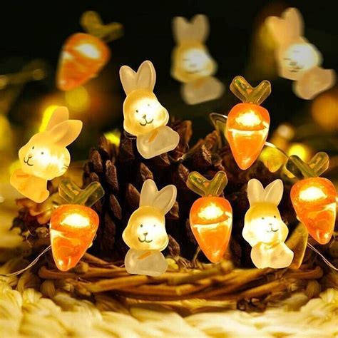 Lichterkette Led Batterie Ostern Deko Osterdekoration Ostereier