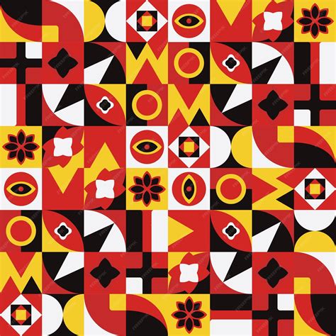Premium Vector | Seamless abstract geometric pattern with german flag