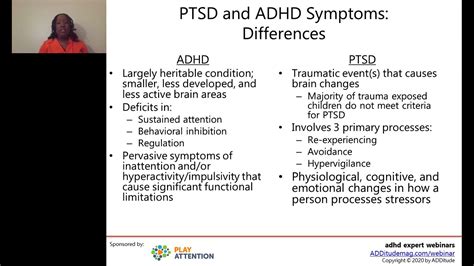 Ptsd And Adhd Comparing Symptoms Behaviors And Co Effects With Nicole Brown M D Youtube