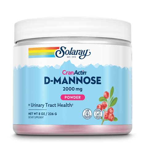 Solaray D Mannose With Cranactin Cranberry Extract Powder Urinary