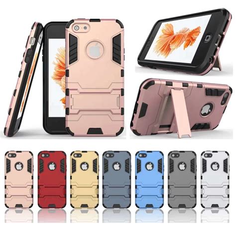 Aliexpress.com : Buy For iPhone SE Case Hybrid Kickstand Armor TPU+PC ...