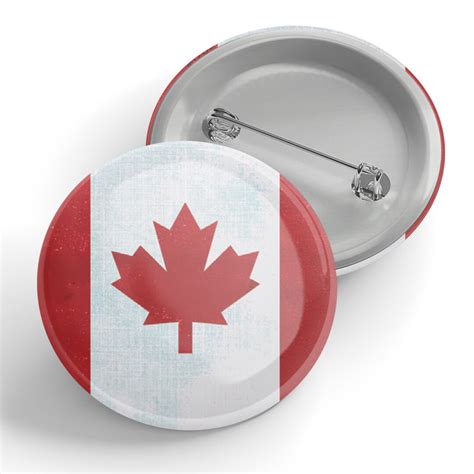 Canada Flag Button - Etsy