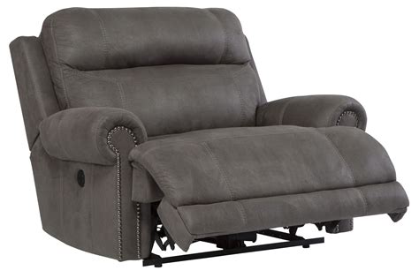 Austere Gray Zero Wall Wide Seat Recliner From Ashley