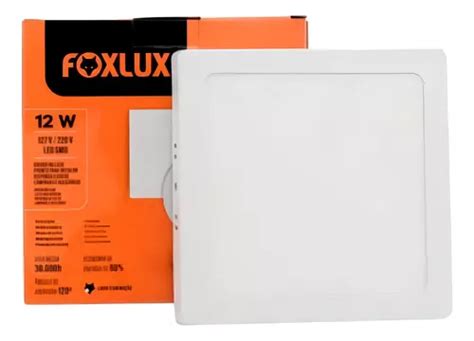 Painel Led Quadrado Sobrepor W K Bivolt Foxlux Mercadolivre