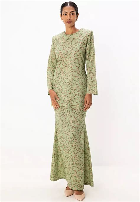 Buy Butik Sireh Pinang Baju Kurung Moden Zaitun Online Zalora