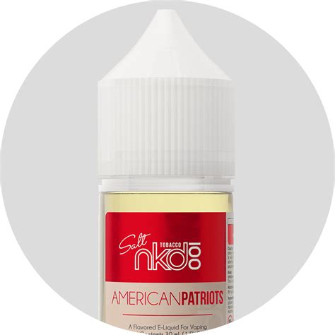Nicsalt Naked USA American Patriots Tabaco ml iVape BR Cigarros Eletrônicos