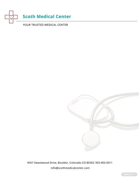 Hospital Letterhead Template