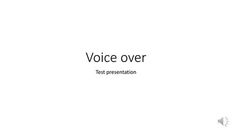 Voice Over Ppt