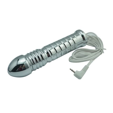 Diy Electric Shock Aluminum Huge Butt Anal Vaginal Plug Electro