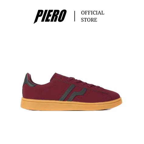 Jual Piero Sepatu Sneakers Pria Mojo St Maroon Navy Gum Spep