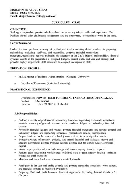 Accountant Resume | PDF