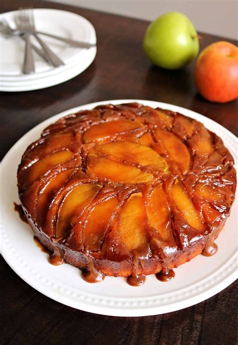 Easy Caramel Apple Upside Down Cake Kindly Unspoken Recipe Upside