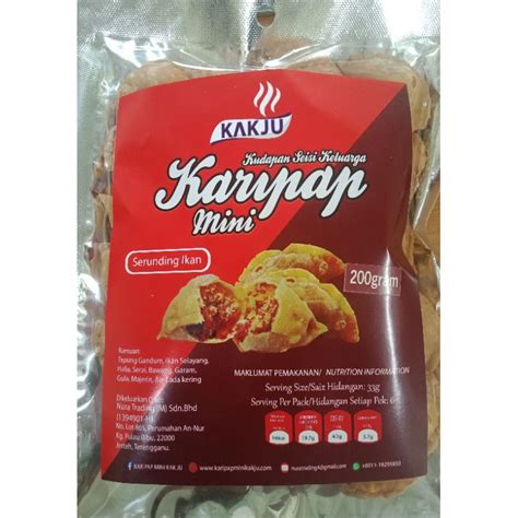 Karipap Mini Serunding Ikan 2 Pack Shopee Malaysia