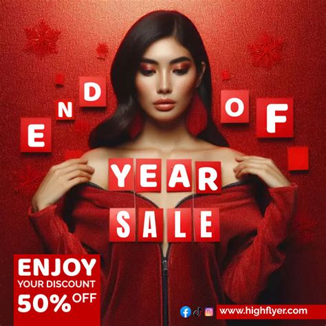 End Of Year Sale Flyer Template Free Template Postermywall