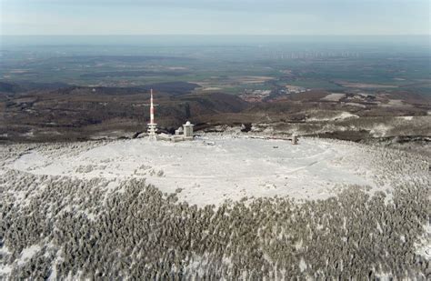 Luftaufnahme Schierke Winterluftbild Funkturm Und Sendeanlage Auf Der