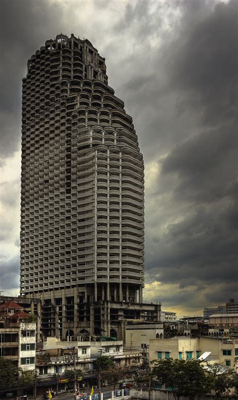 Ghost Tower (Sathorn Unique Tower) in Bangkok. Photo by Benjamin ...