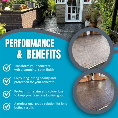 Imprinted Concrete Sealer in a Silk or Satin Finish