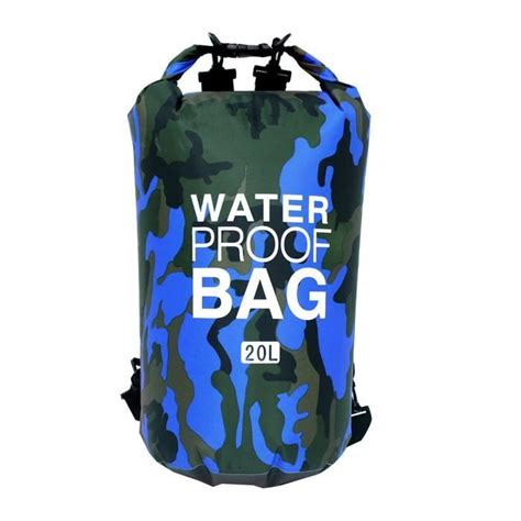 Sac de lavage de bain 30L Natation Étanche Camouflage Couleurs Pêche