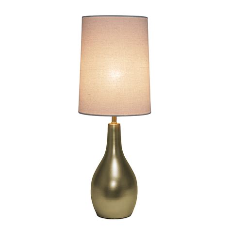 Best Buy Simple Designs Light Tear Drop Table Lamp Gold Lt Gld