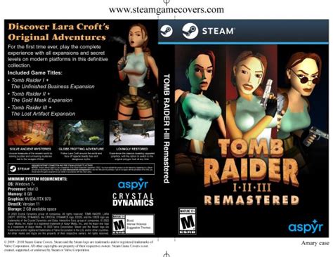 Steam Game Covers Tomb Raider I III Remastered Box Art