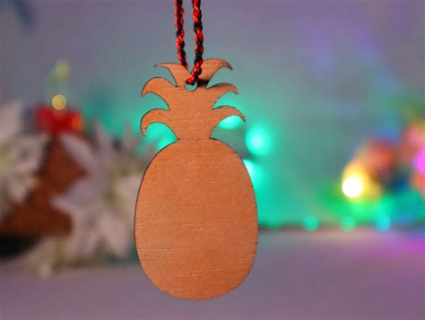 Laser Cut Pineapple Christmas Ornament Svg Dxf Cdr Ai Pdf Free Download