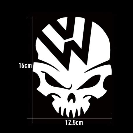 Vw Skull Logo Stencil