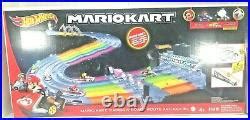 Car Track Set BRAND NEW Hot Wheels Mario Kart Rainbow Road Raceway Race Track Set In Stock