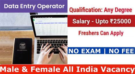 Data Entry Operator Job 2024 Sai Vikram Academy