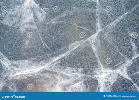 Texture of cracked ice stock photo. Image of cold, white - 132560666