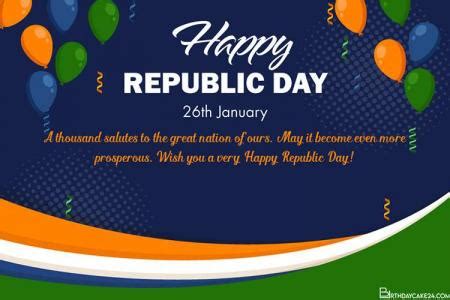 Write Name On Republic Day India 2023 Greeting Card