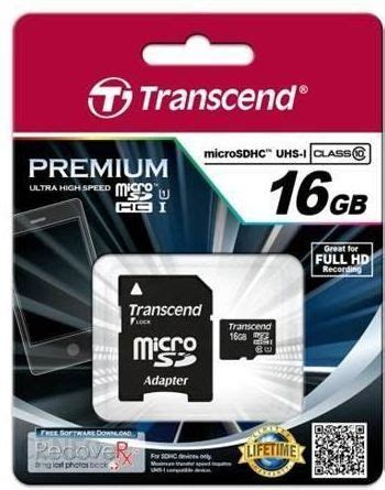 Karta Pami Ci Do Aparatu Transcend Microsdhc Gb Class Uhs I