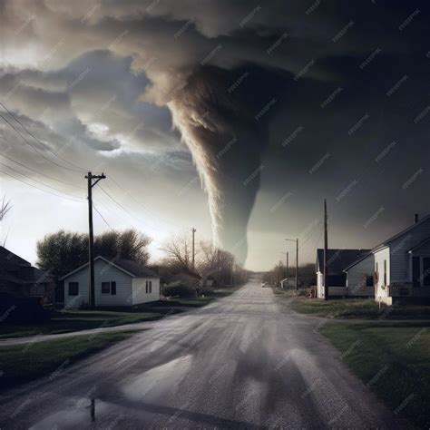 Premium AI Image | A dark sky with a tornado on it