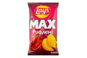 Чипсы картофельные Лобстер Рифленые Max Lay's м/у 120г Lay's ...