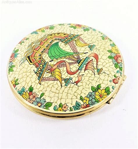 Antiques Atlas Kigu Ship Mirror Compact 1950s