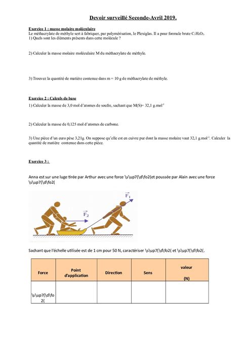 Calaméo Devoir Surveillé Seconde