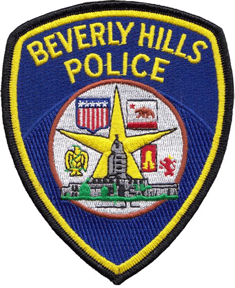 BEVERLY HILLS POLICE DEPARTMENT SHOULDER PATCH: Beverly Hills Cop (1984 ...