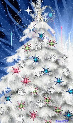 Christmas Tree White Christmas GIF - ChristmasTree WhiteChristmas ...