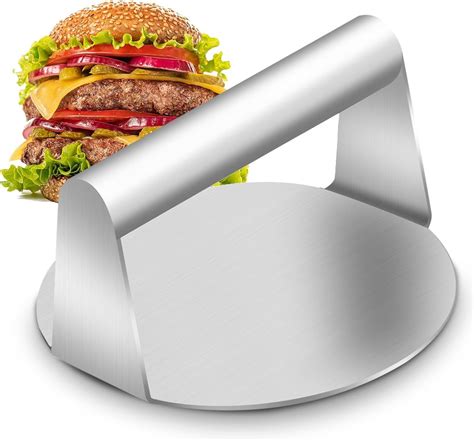 Inch Stainless Steel Heavy Duty Easy Clean Metal Hamburger Presser