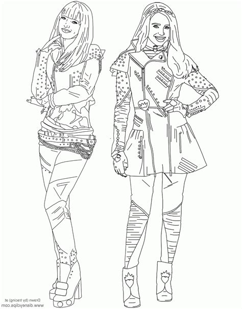 Disney Descendants Printable Coloring Pages - Printable Word Searches