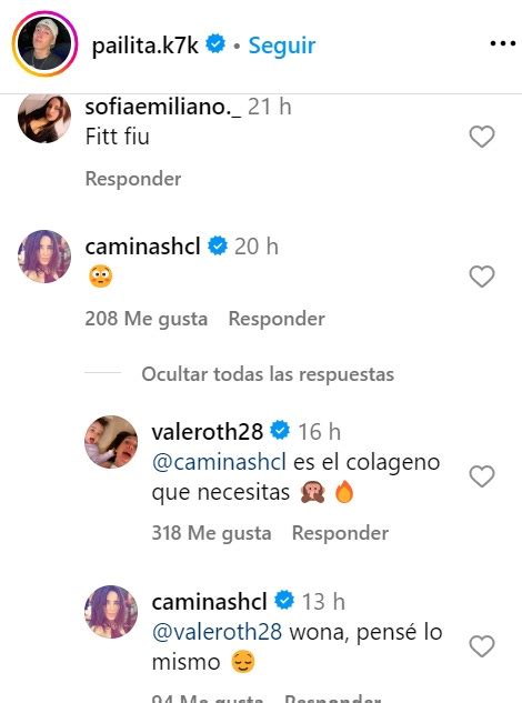 Es el colágeno que necesitas Camila Nash dejó coqueto comentario en