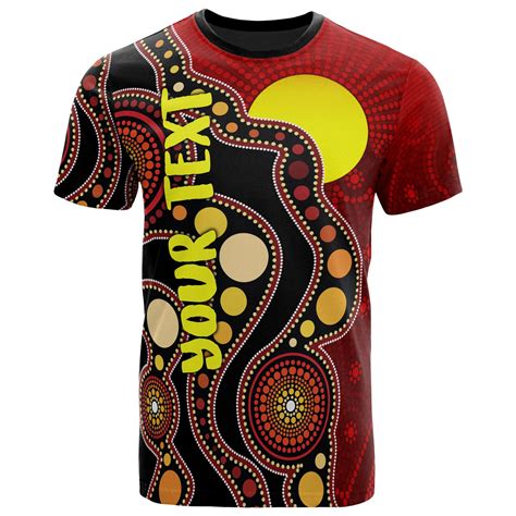 Australia Aboriginal T Shirt Australia Aboriginal Life Style Flag Meteew