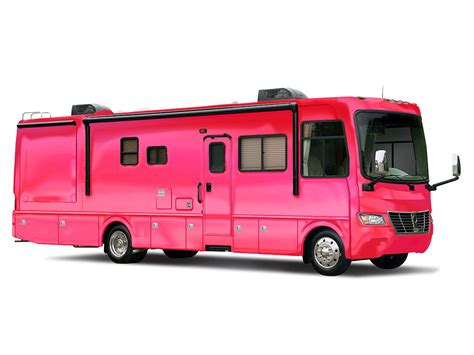 Rwraps™ Matte Chrome Pink Rose Rv Wraps Recreational Vehicle Covers