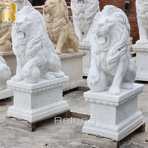 Marble Lion Statue - Relong Art Sculpture