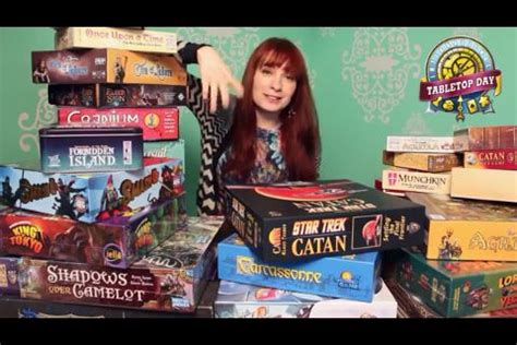 Felicia w/ international tabletop day swag! [GEEK AND SUNDRY] Sundry ...