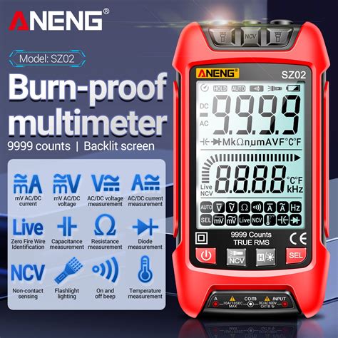 ANENG SZ01 SZ02 Diode Tester Professional Digital Multimeter True RMS