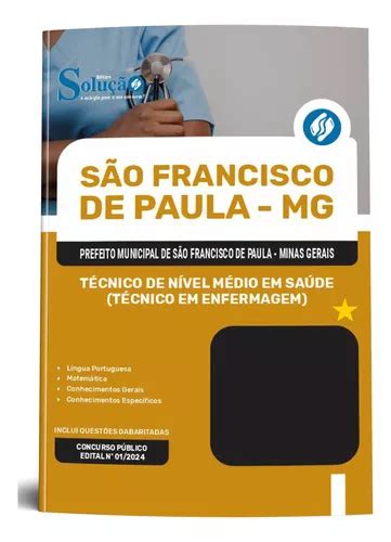 Apostila São Francisco De Paula Mg 2024 Técnico De Nível Médio Em