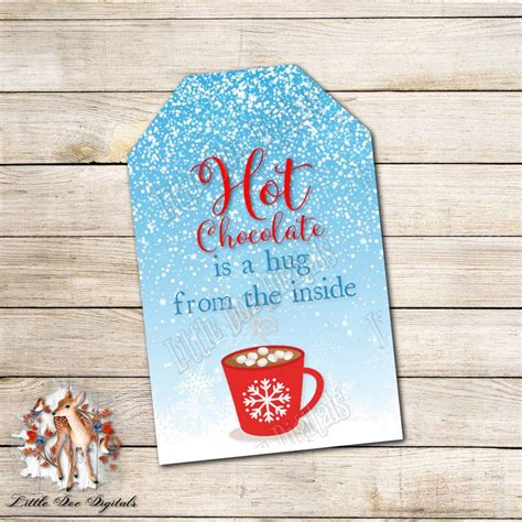 Awesome Free Printable Hot Chocolate Gift Tags