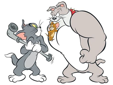 Tom and Jerry and Spike Bulldog | Tom and jerry cartoon, Tom and jerry ...