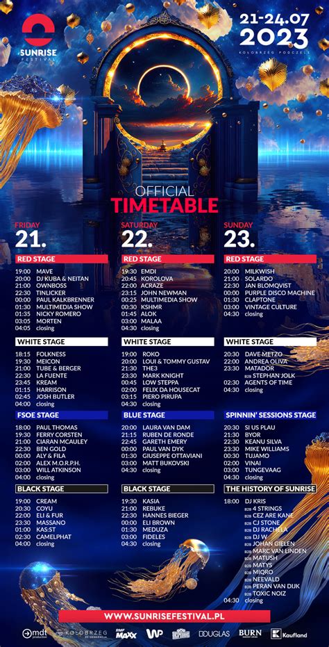 Sprawd Timetable Sunrise Festival Sunrise Festival