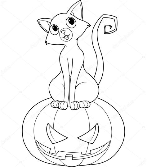 Dibujos De Gatos Halloween Para Colorear Para Colorear Images And Photos Finder